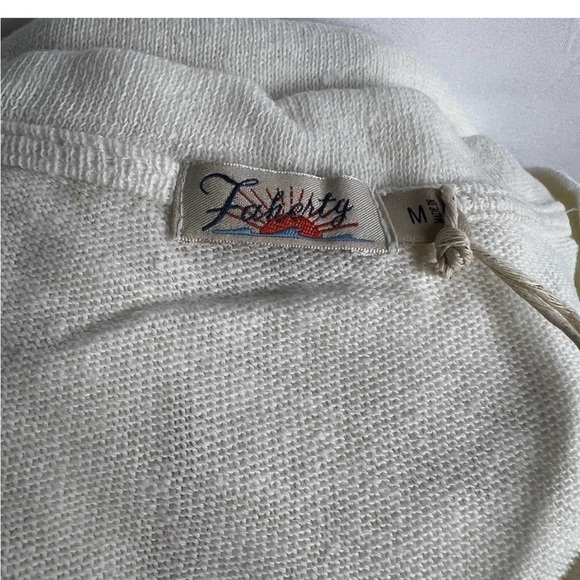 FAHERTY Allandria White Henley NWT in Medium - Picture 2 of 3